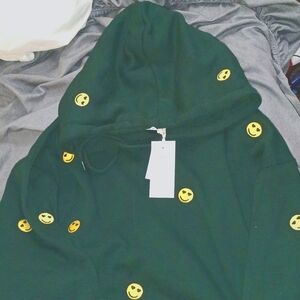 LARGE Ultra soft reflex emoji hoodie